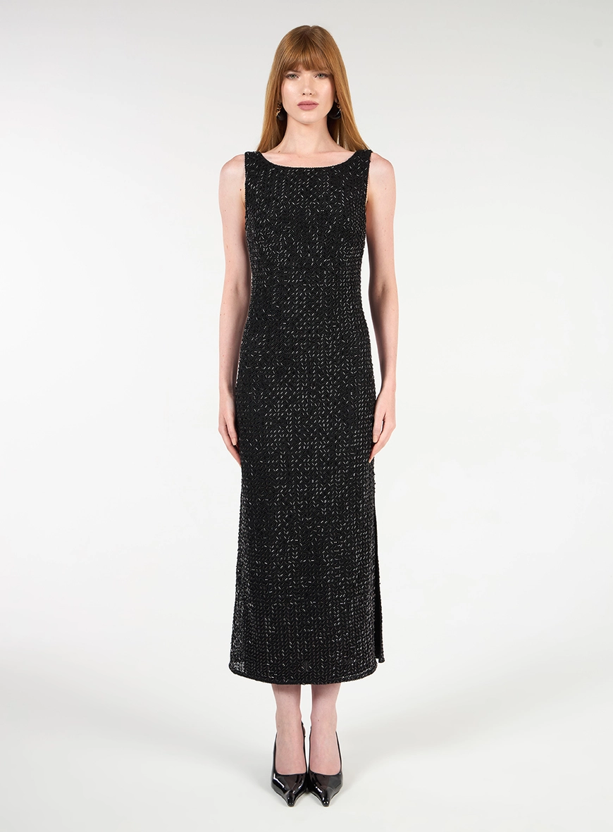 Vestido Maxi Midi Paetê