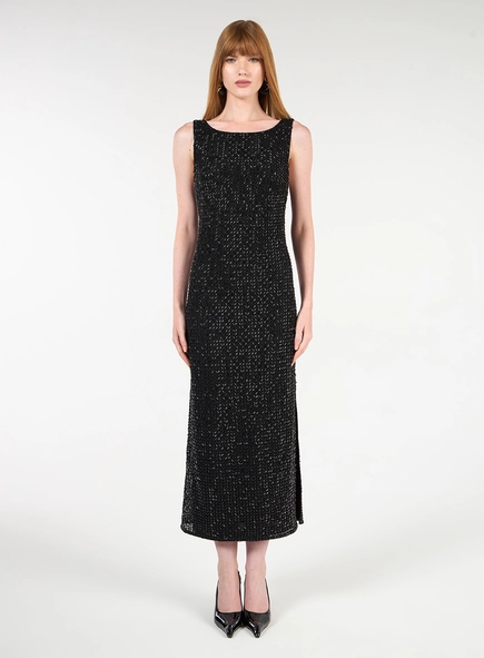 Vestido Maxi Midi Paetê