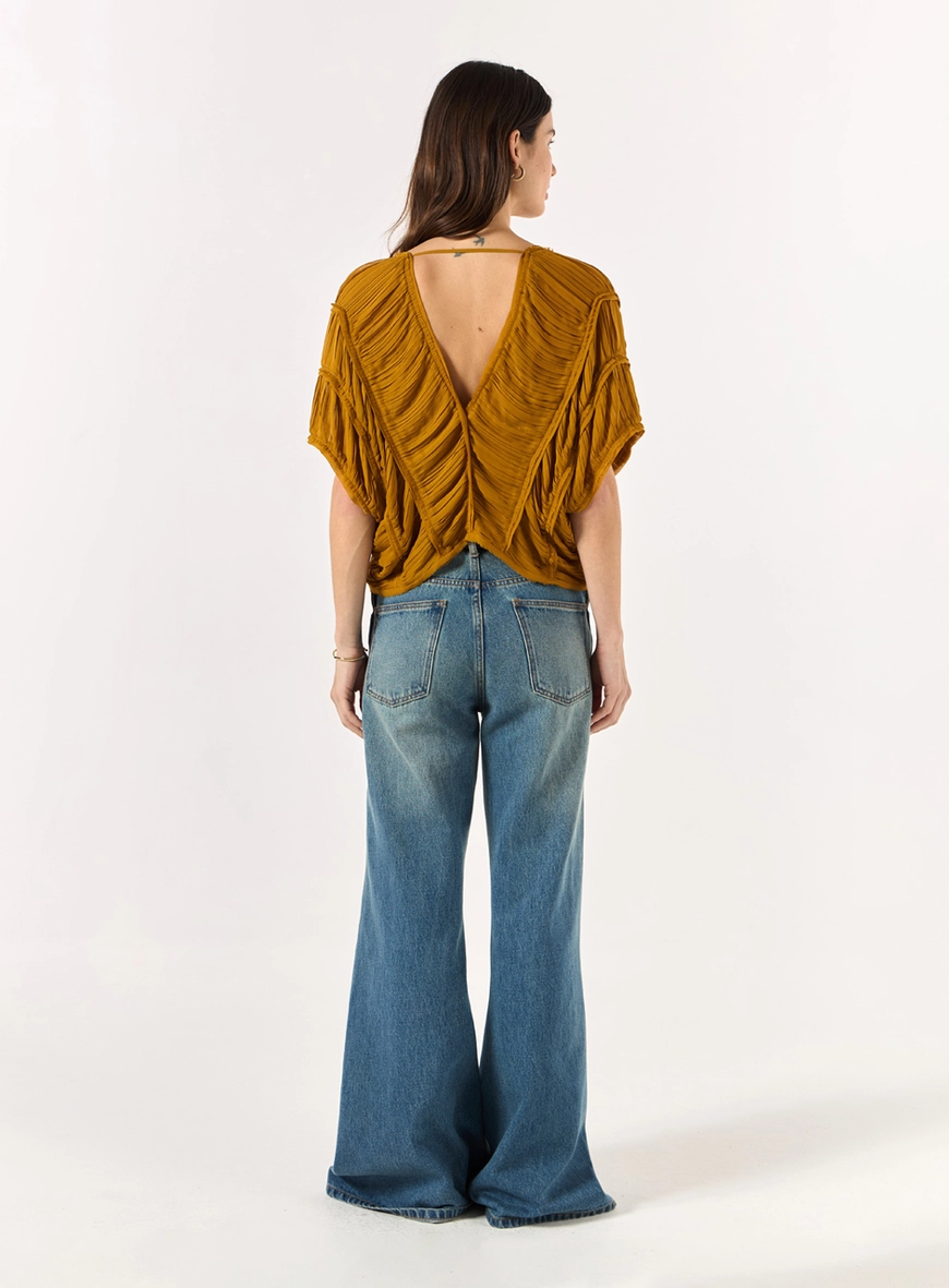 Calça Jeans Wide Leg - Azul