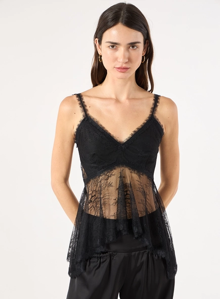 Blusa Lingerie - Preto