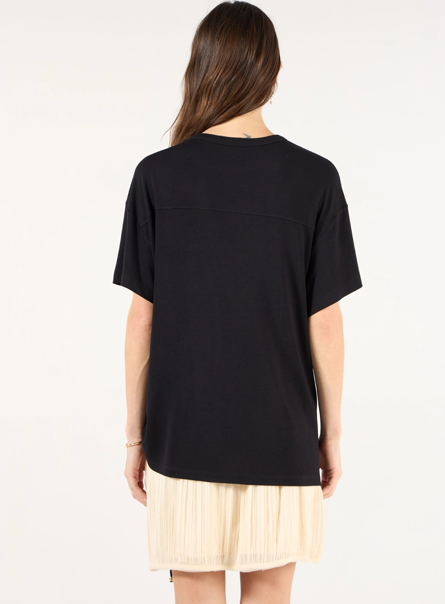 Blusa Over Malha Franzido