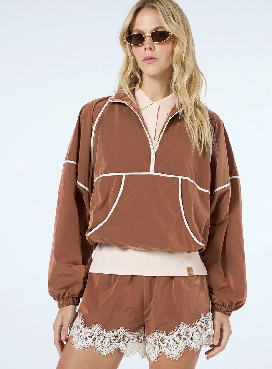 Short Detalhe Renda - Terracota