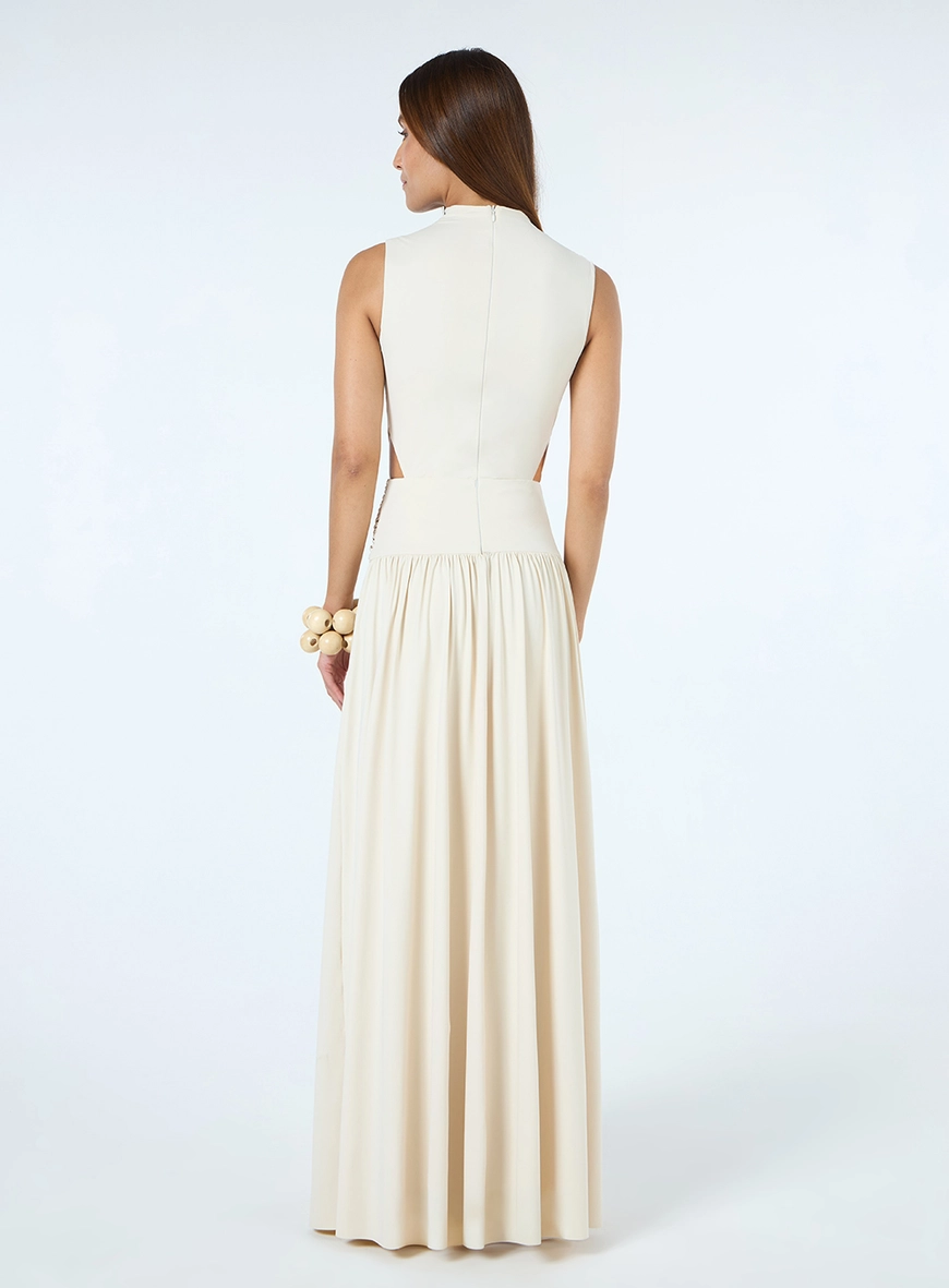 Vestido Longo Jersey  - Soft Bege