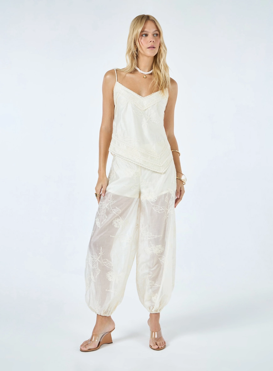 Conjunto Blusa E Calça Balloon  - Off Shell