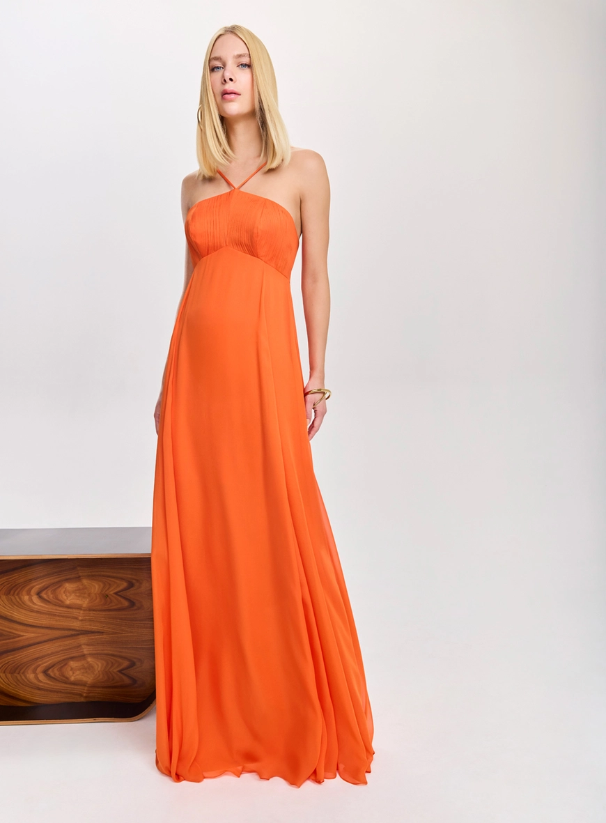 Vestido Longo Drapeado