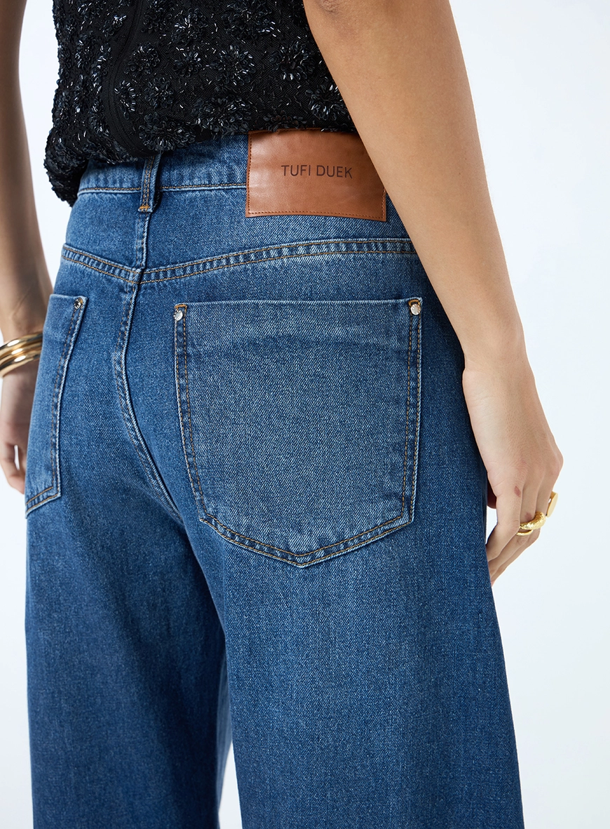 Calça Jeans Barrel - Azul Classic