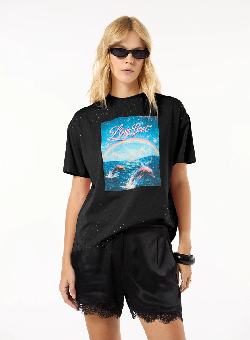 T-shirt Malha Estampada