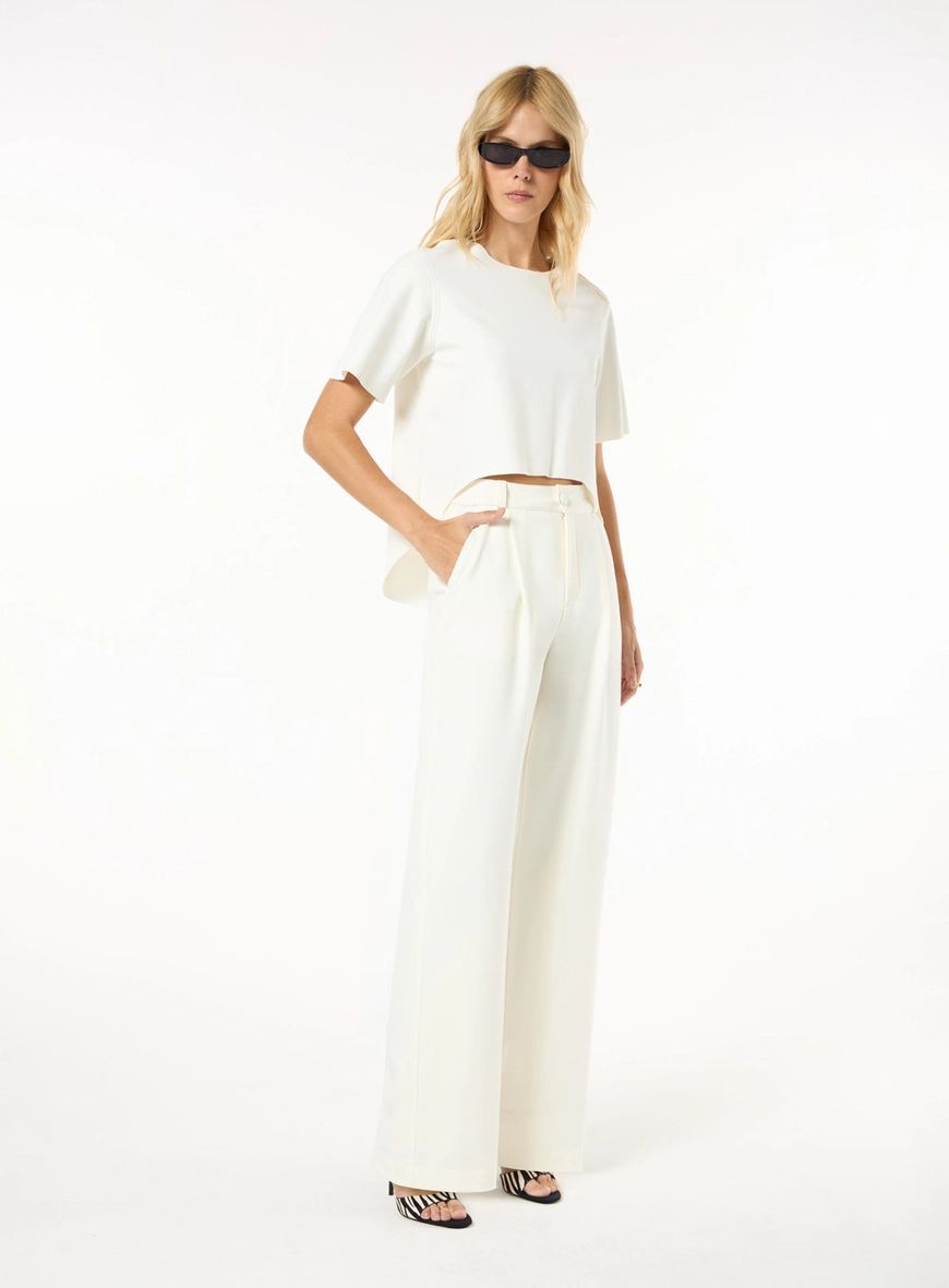 Conjunto Malha Blusa Mullet E Calça - Off Shell