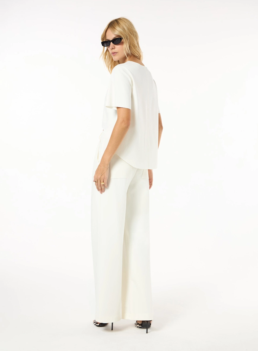 Conjunto Malha Blusa Mullet E Calça - Off Shell