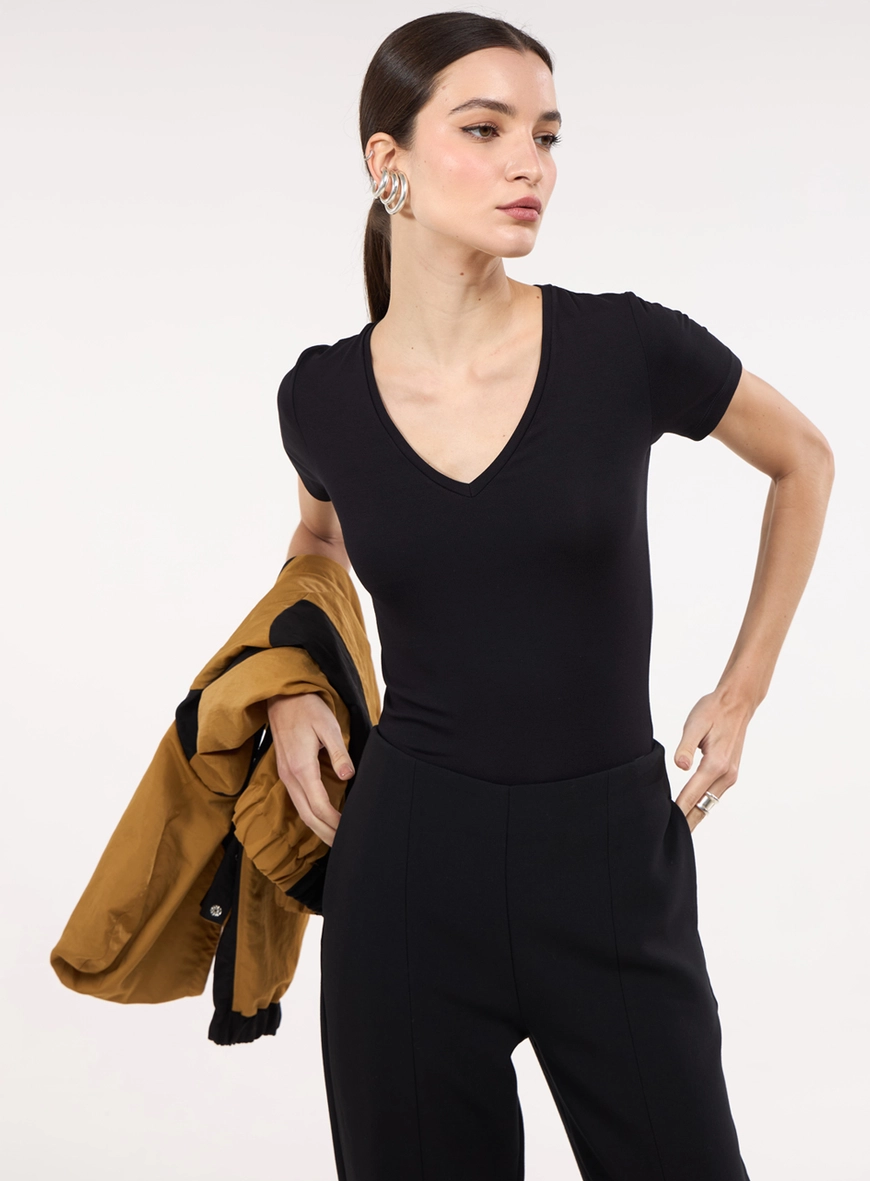Blusa Comfort Decote Em V