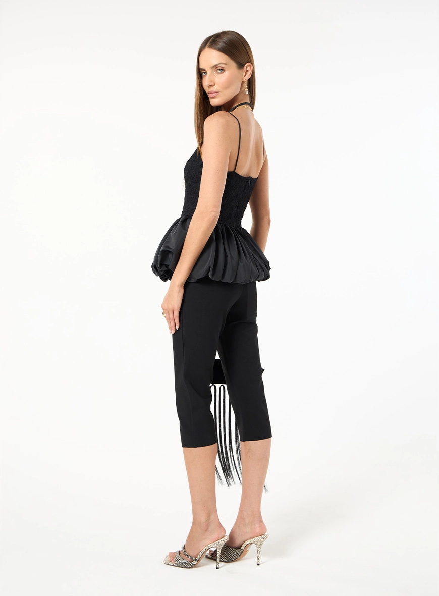 Calça Corsário Malha - Preto