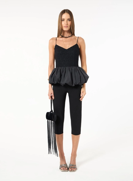 Calça Corsário Malha - Preto