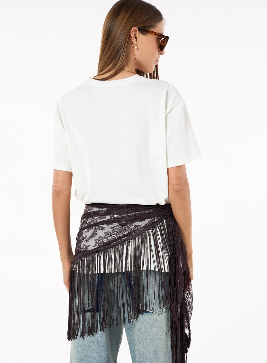 Camiseta Malha Básica - Off White