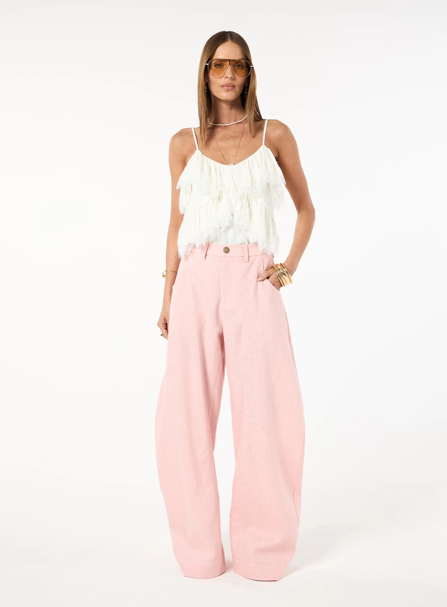 Regata Babados Renda - Off Shell