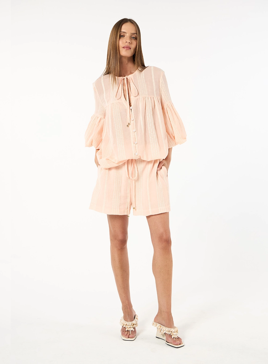 Conjunto Chiffon Blusa E Short - Lichia