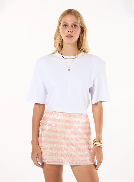 Body Malha Com Ombreira - Off White