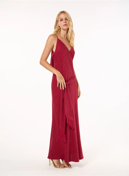 Vestido Longo Costas Degagê - Rubi