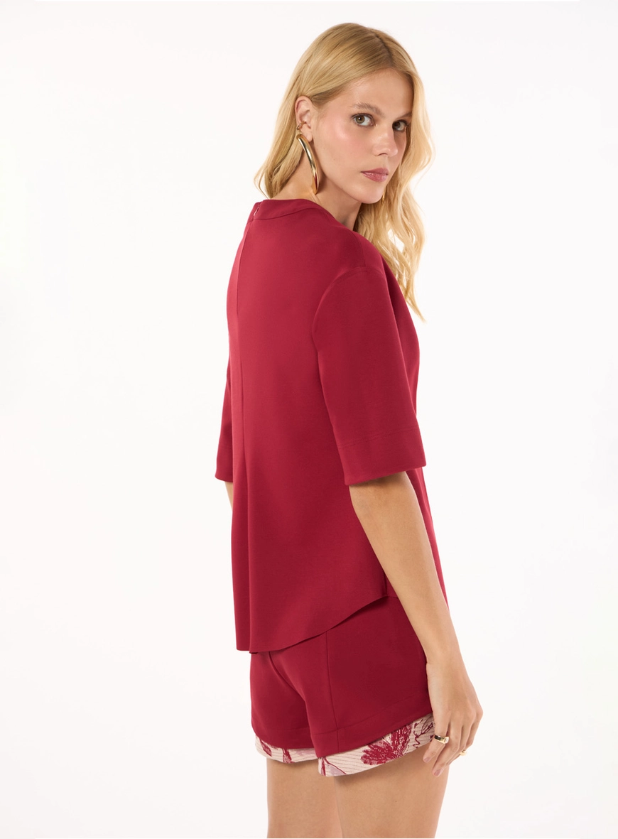 Conjunto Malha Blusa E Short - Rubi