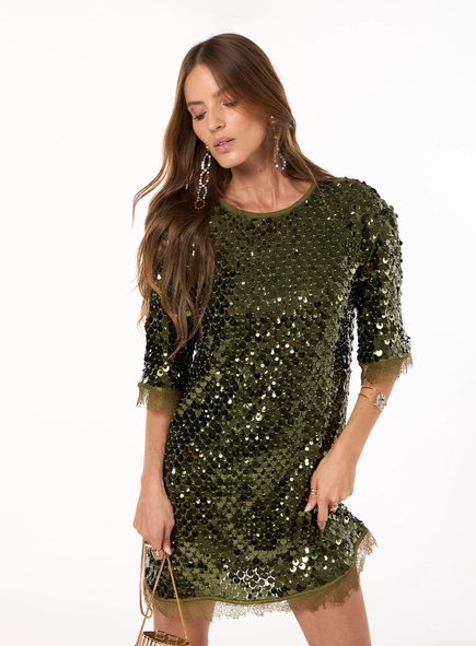 T-shirt Dress - Verde Pinho